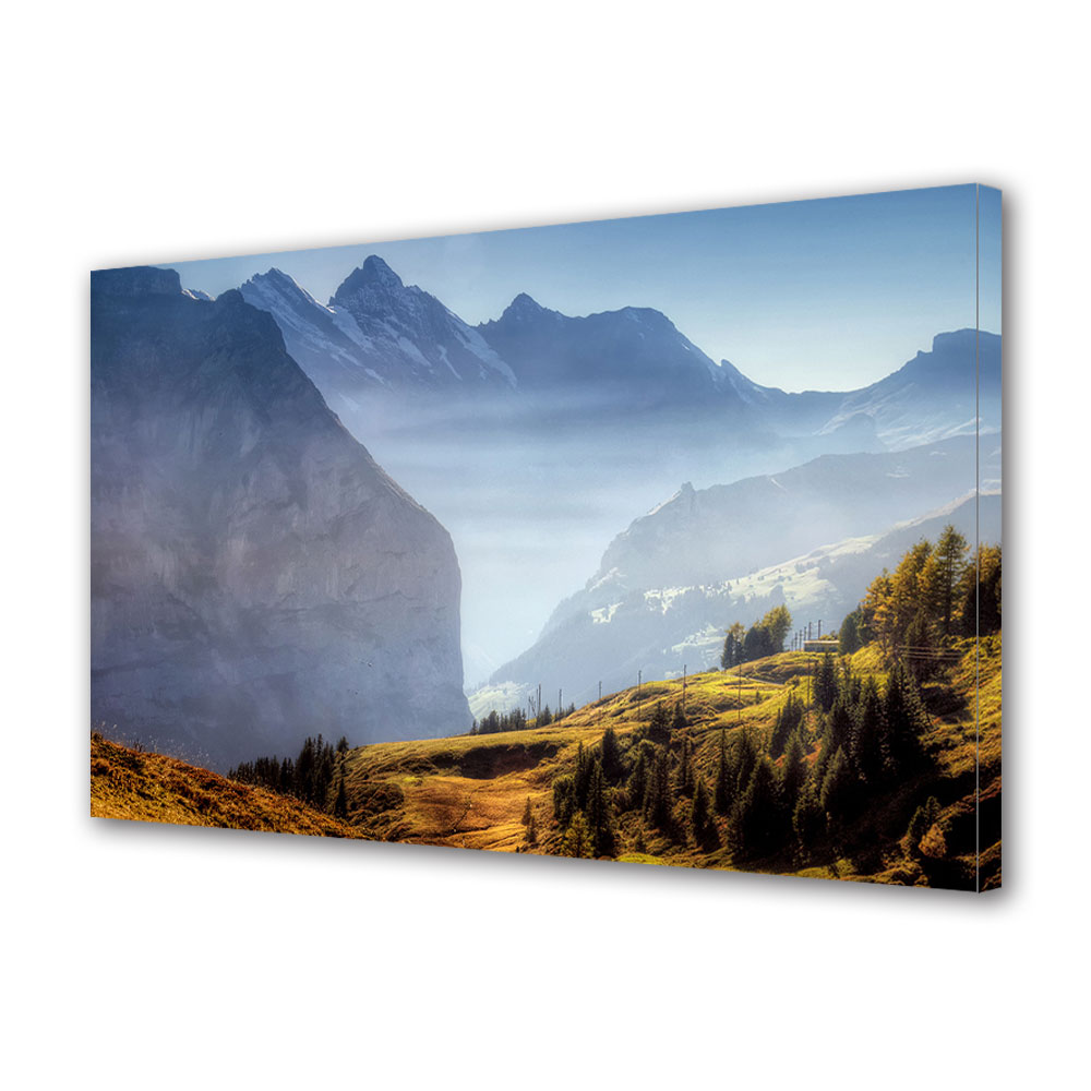 Tablou Canvas Luminos in intuneric VarioView LED, Toamna, Culmea muntelui, 30 x 45 cm