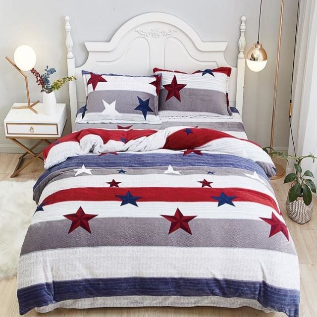 Set lenjerie de pat dublu, Cocolino, 4 piese, Casa de Vis, FC14