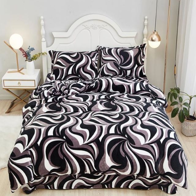 Set lenjerie de pat dublu, Cocolino, 4 piese, Casa de Vis, FC37