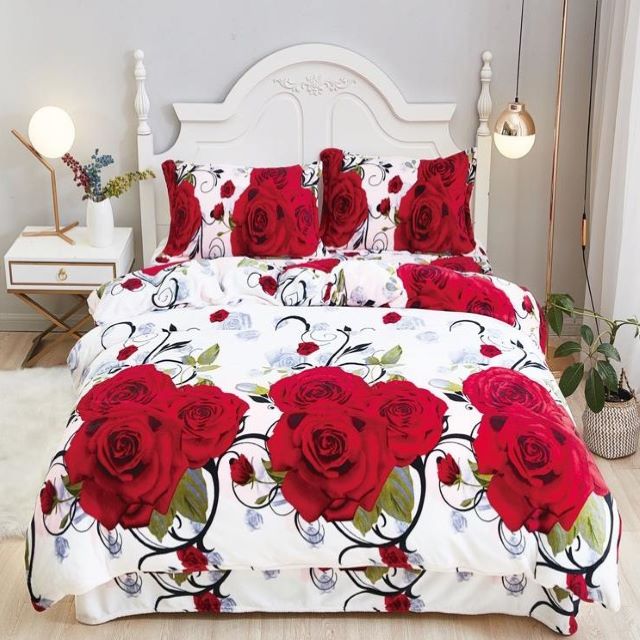 Set lenjerie de pat dublu, Cocolino, 4 piese, Casa de Vis, FC98