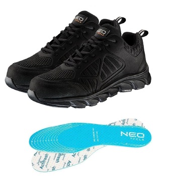 Pantofi de lucru, S1P, SRC, protectie compozit, talpici/branturi, marimea 43, NEO Pantofi de lucru, S1P, SRC, protectie compozit, talpici/branturi, marimea 43, NEO