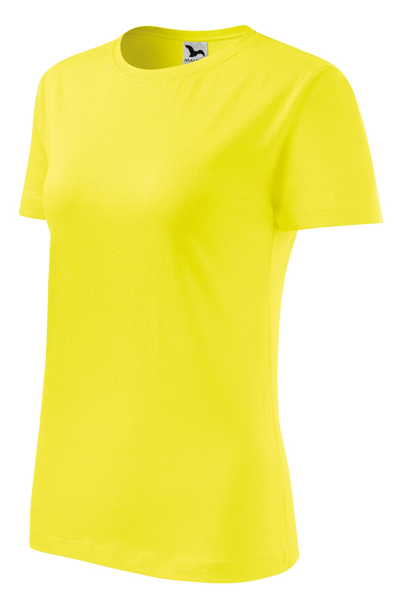 Tricou classic pentru femei Bumbac, Galben lamaie