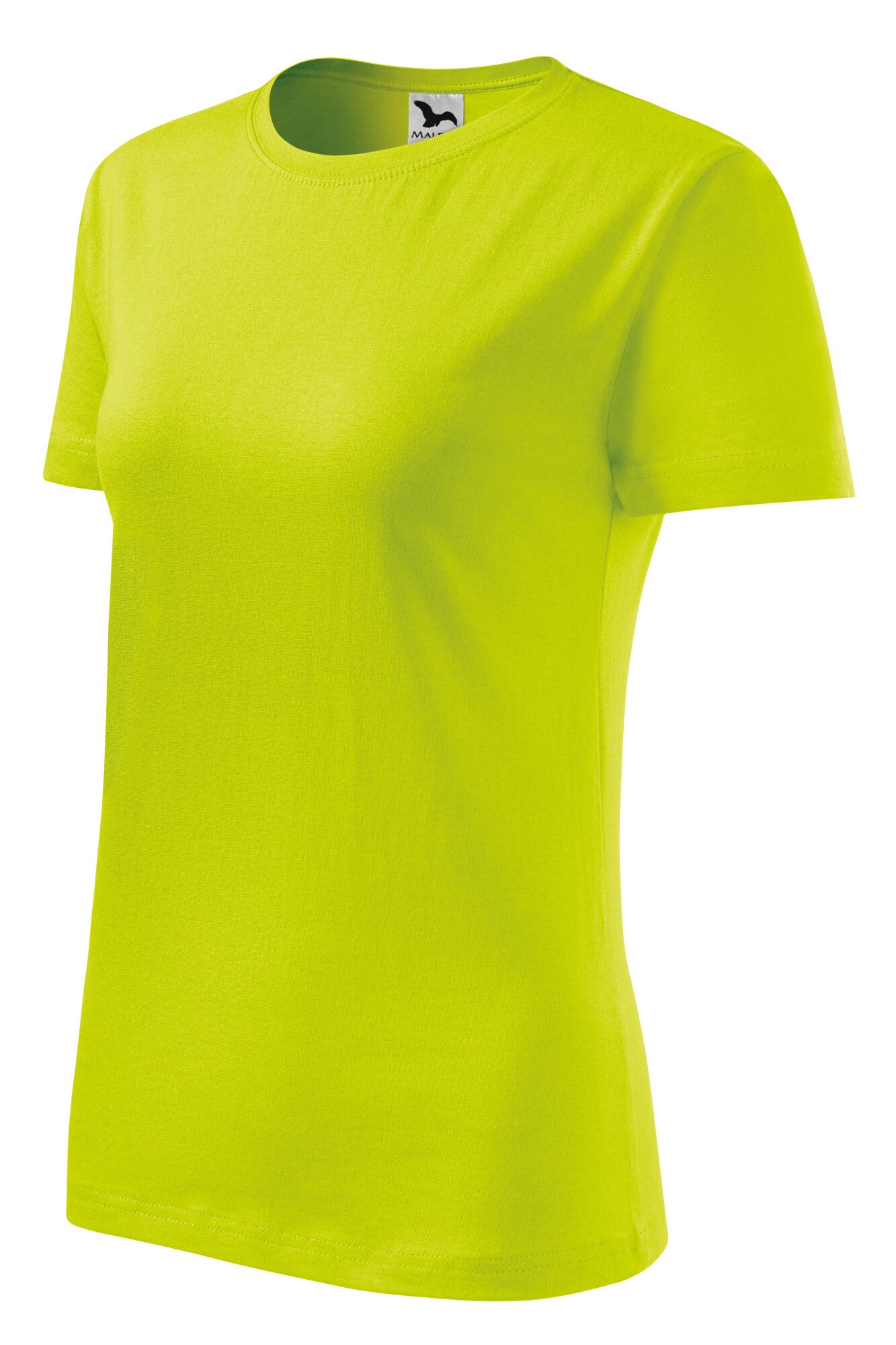 Tricou classic pentru femei Bumbac, Verde lime