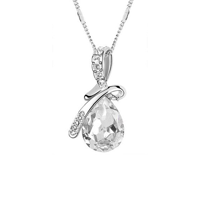 Lantisor Fashion Jewelry dama, argintiu, 44 cm lungime