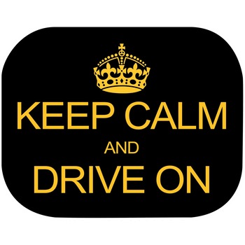 Set 2 parasolare Keep Calm and Drive On, Eurasia Set 2 parasolare Keep Calm and Drive On, Eurasia