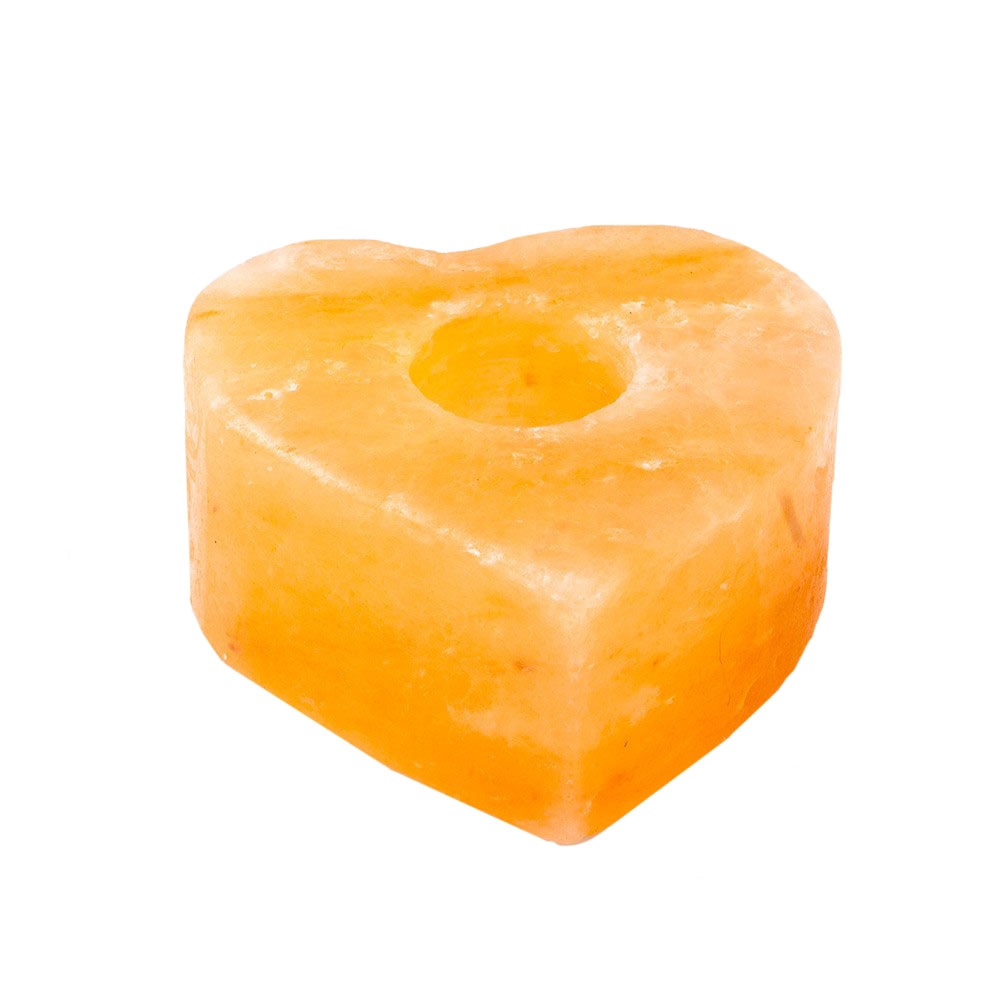 Suport lumanare, ProCart, din cristale de sare Inima