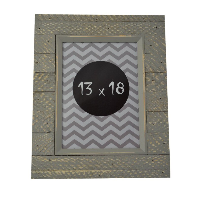 Rama foto Lorraine, 13x18, lemn Gri