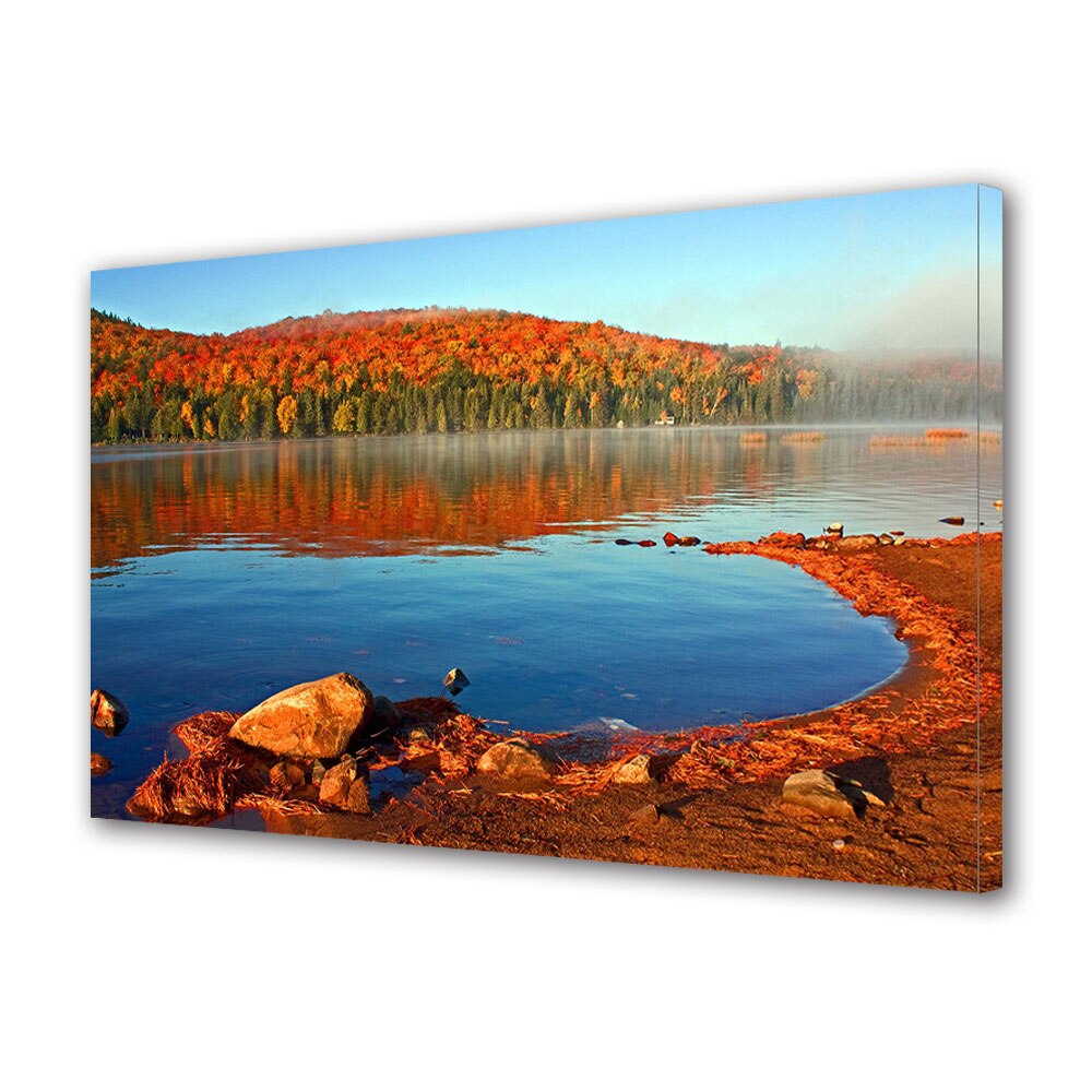 Tablou Canvas Luminos in intuneric VarioView LED, Toamna, Reflexii tomnatice, 40 x 60 cm