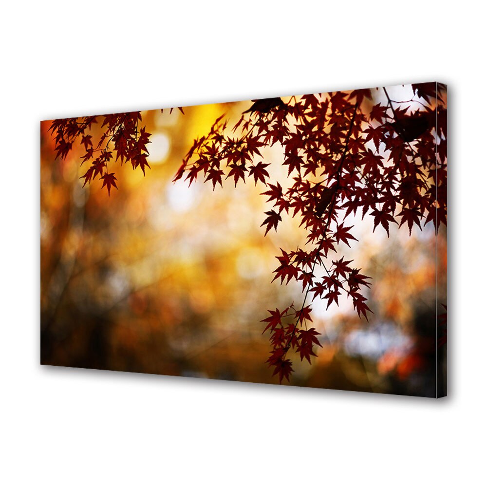Tablou Canvas Luminos in intuneric VarioView LED, Toamna, Frunze numeroase, 30 x 45 cm