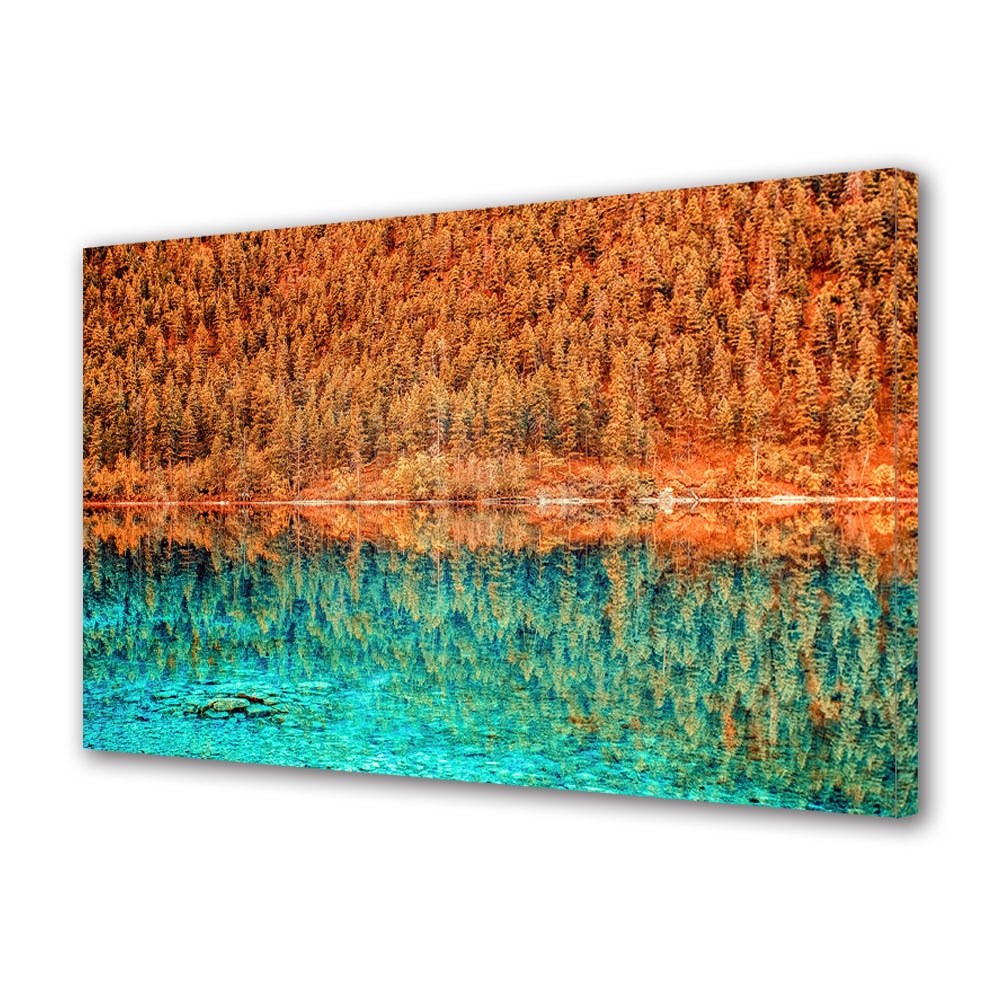 Tablou Canvas Luminos in intuneric VarioView LED, Toamna, Contrast natural, 40 x 60 cm