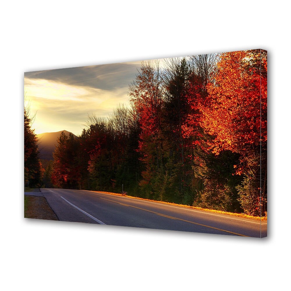 Tablou Canvas Luminos in intuneric VarioView LED, Toamna, Ultimele raze, 30 x 45 cm