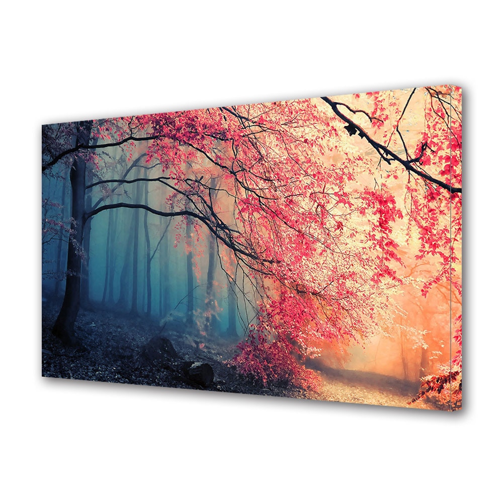 Tablou Canvas Luminos in intuneric VarioView LED, Toamna, Umbre reci si lumini calde, 40 x 60 cm