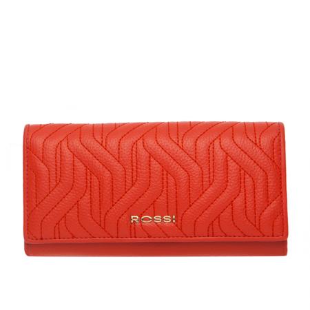 Portofel Rossi, RSC0229, Rosu, Piele naturala