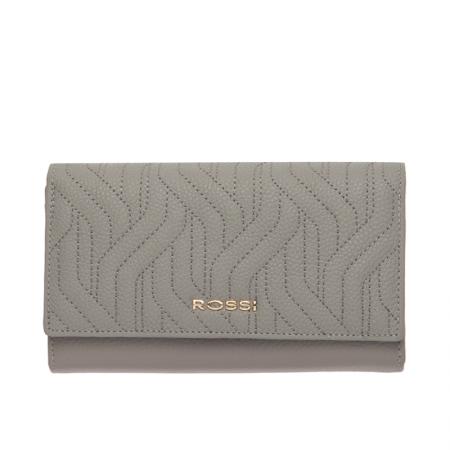 Portofel Rossi, RSC0330, Gri, Piele naturala