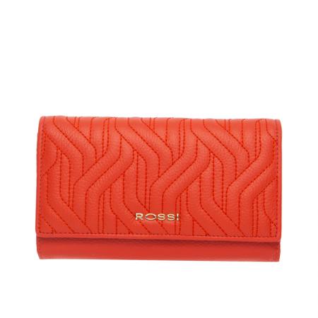 Portofel Rossi, RSC0329, Rosu, Piele naturala