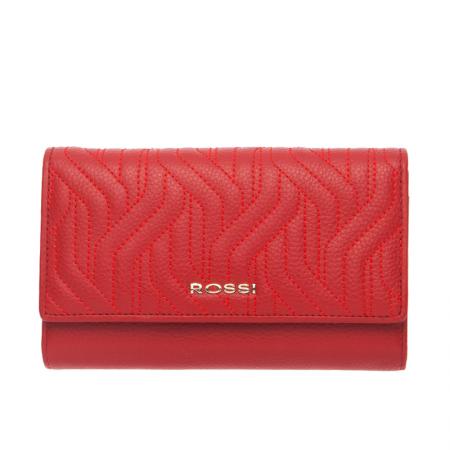 Portofel Rossi, RSC0331, Rosu, Piele naturala