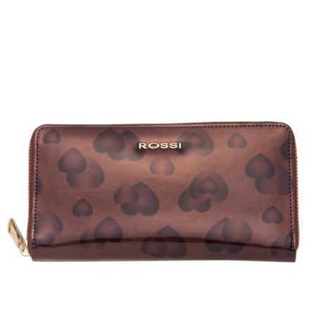 Portofel Rossi, RSC0422, Violet, Piele naturala