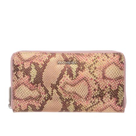 Portofel Rossi, RSC0424, Roz, Piele naturala