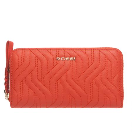 Portofel Rossi, RSC0629, Rosu, Piele naturala