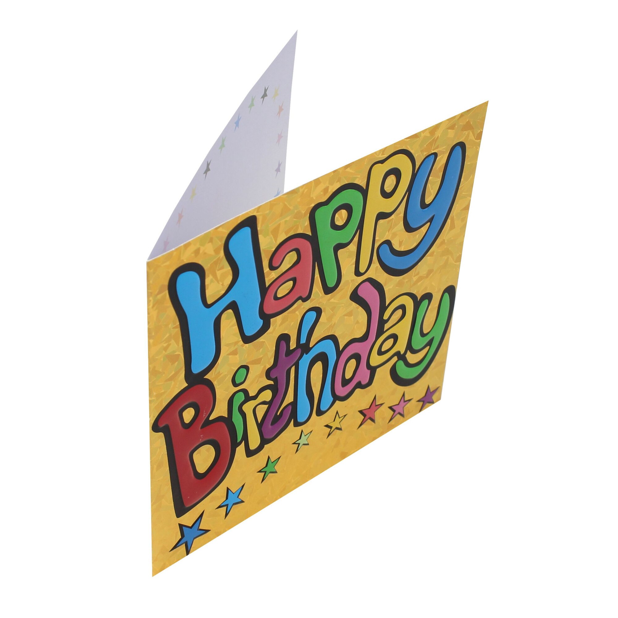 Felicitare Gold Happy Birthday