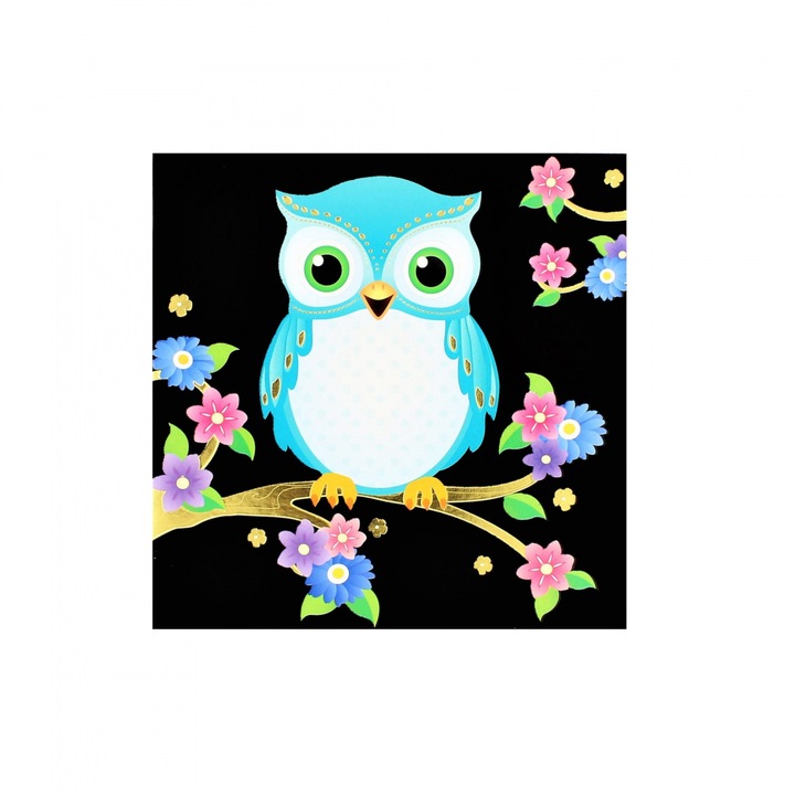 Felicitare Gold Elegant Owl