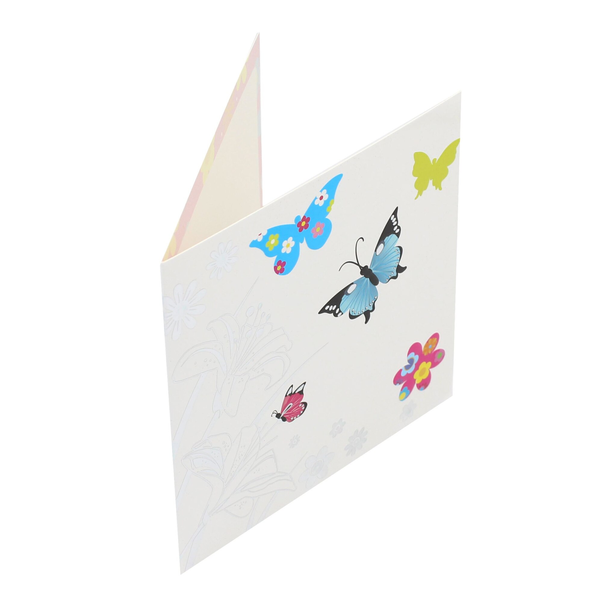 Felicitare Gold Butterfly Paradise