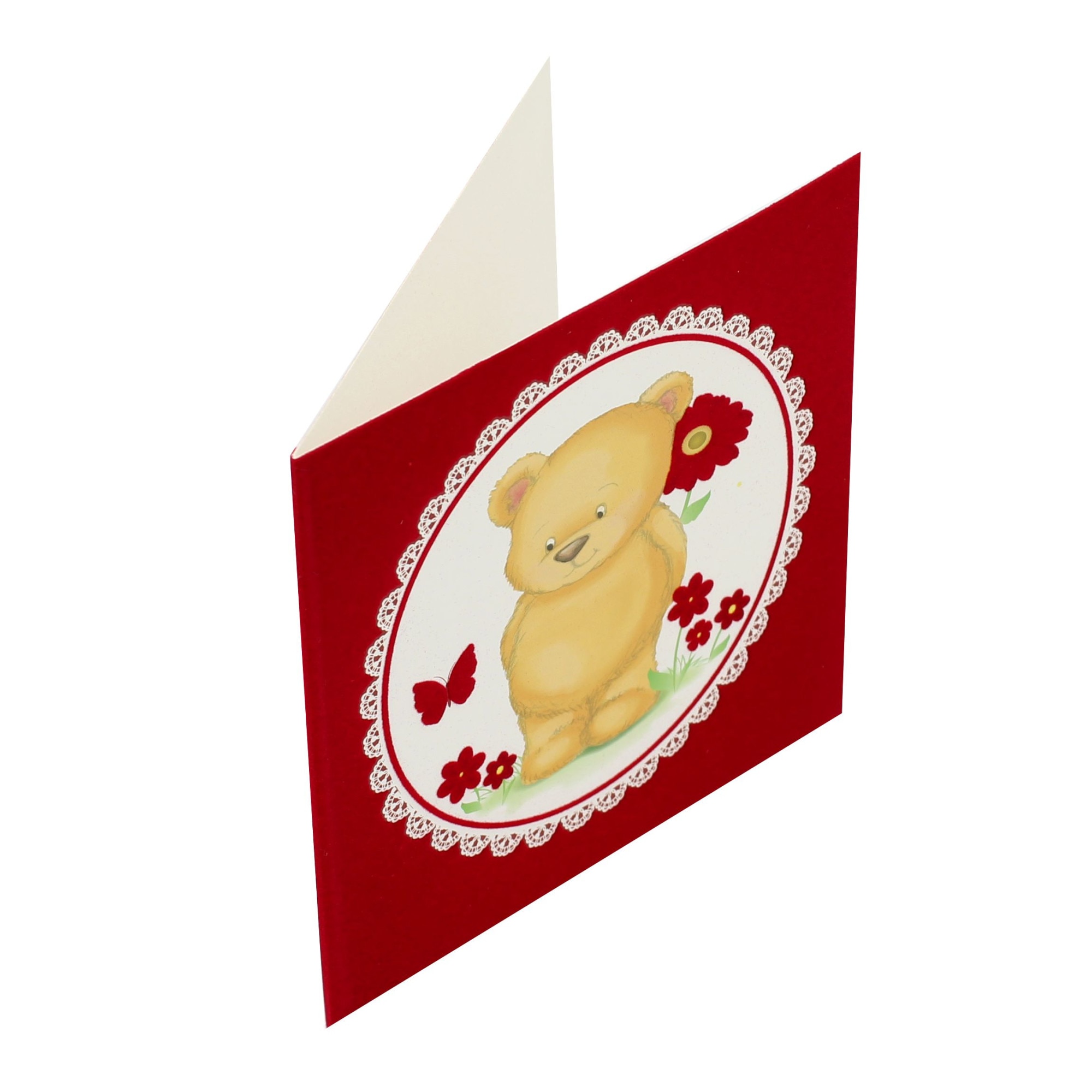 Felicitare Gold Spring Teddy