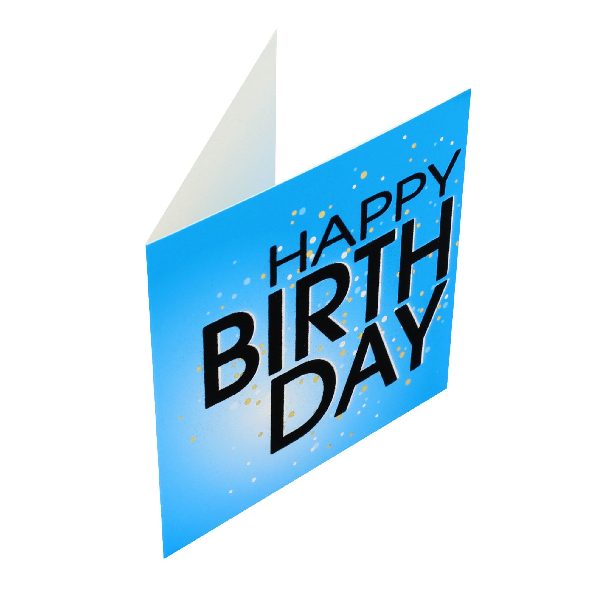 Felicitare Gold Blue B-day