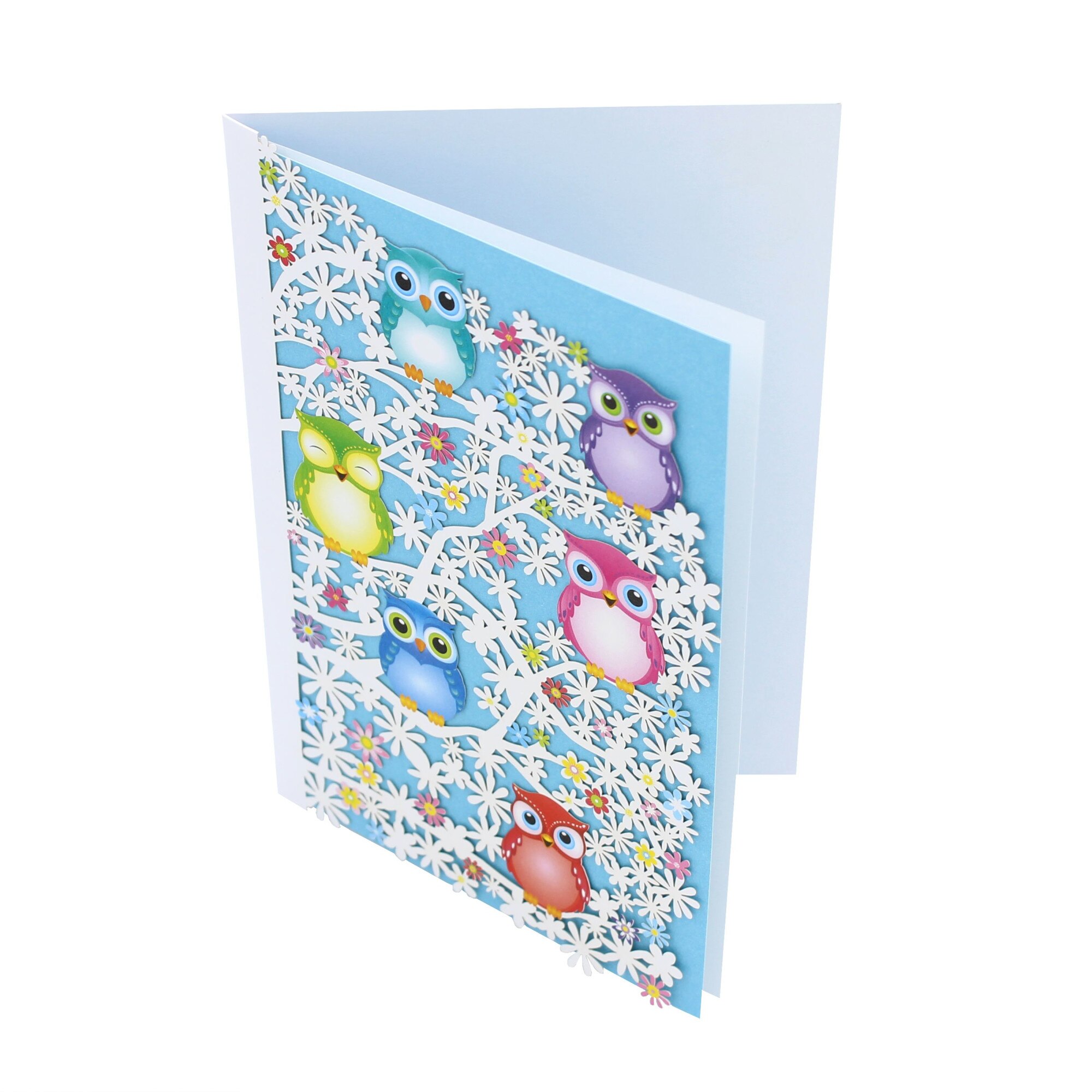 Felicitare Premium Laser Owl