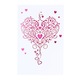 Felicitare Premium Laser Hearts