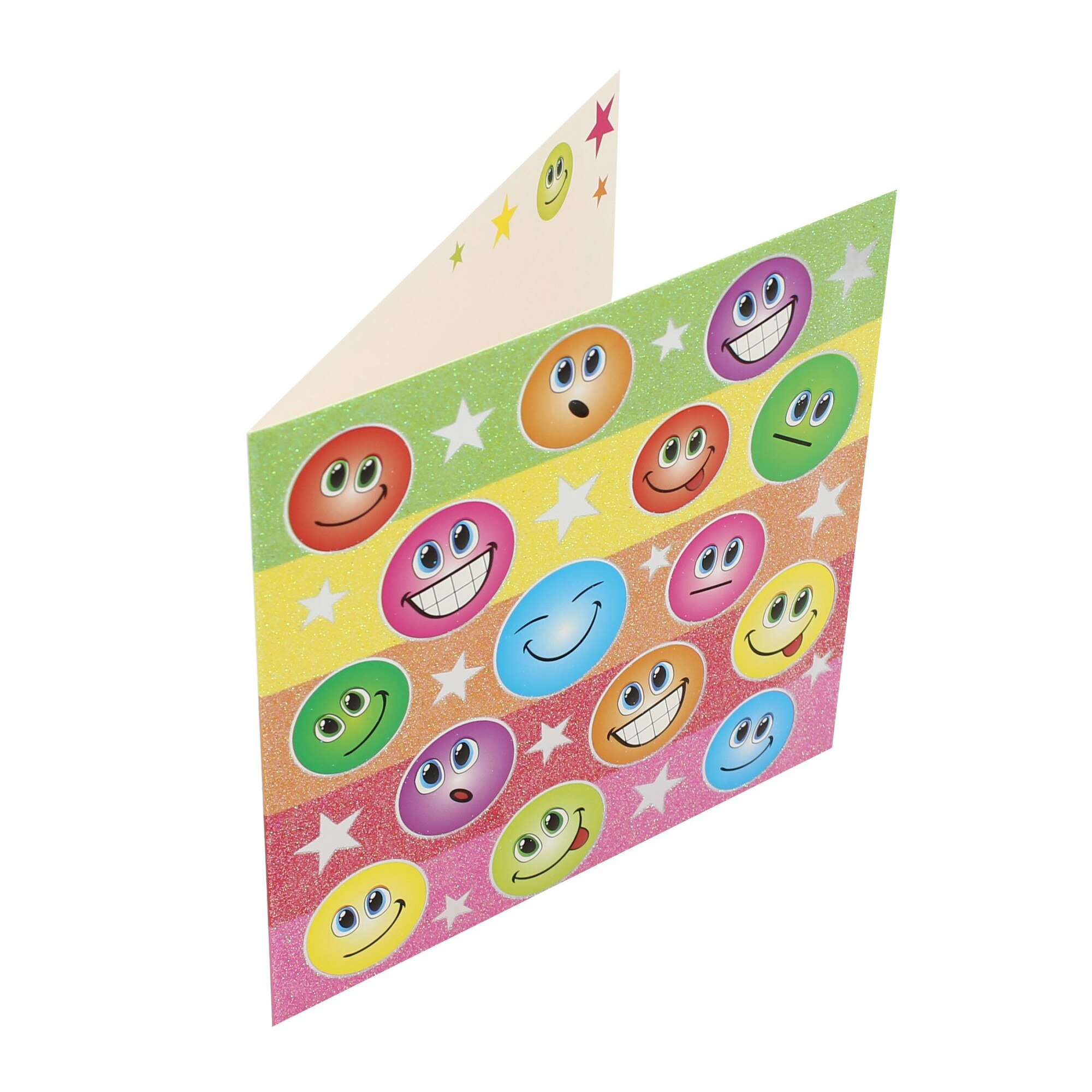 Felicitare Premium Glitter Faces