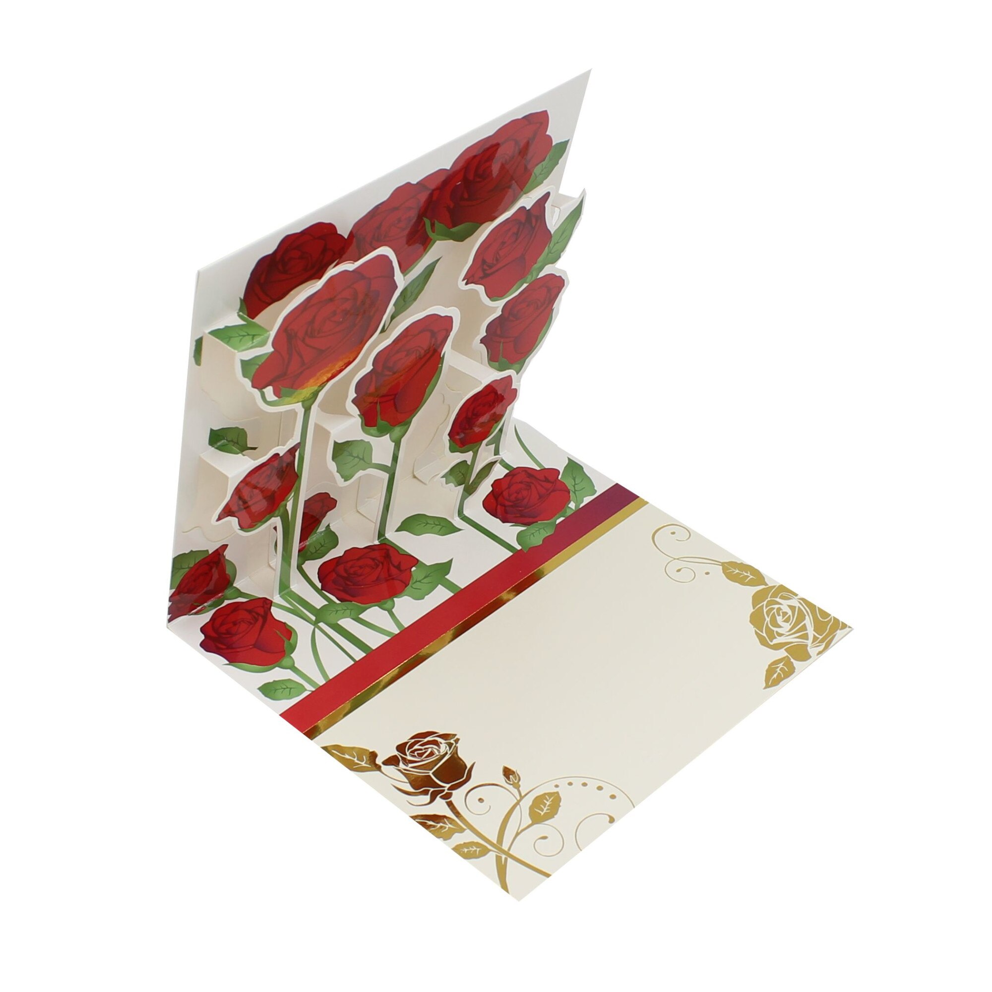 Felicitare 3D Premium Pop-up Roses