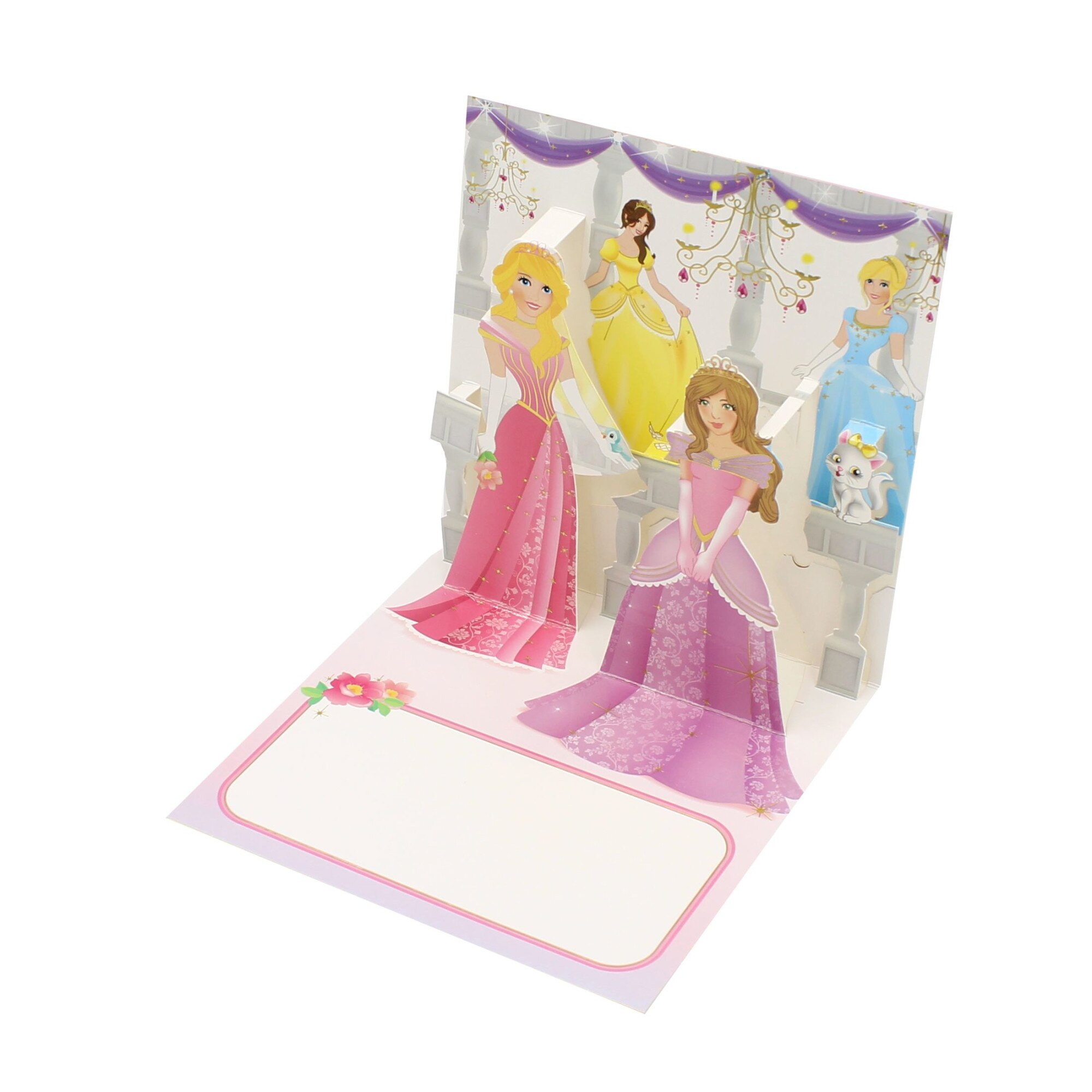 Felicitare 3D Premium Princesses