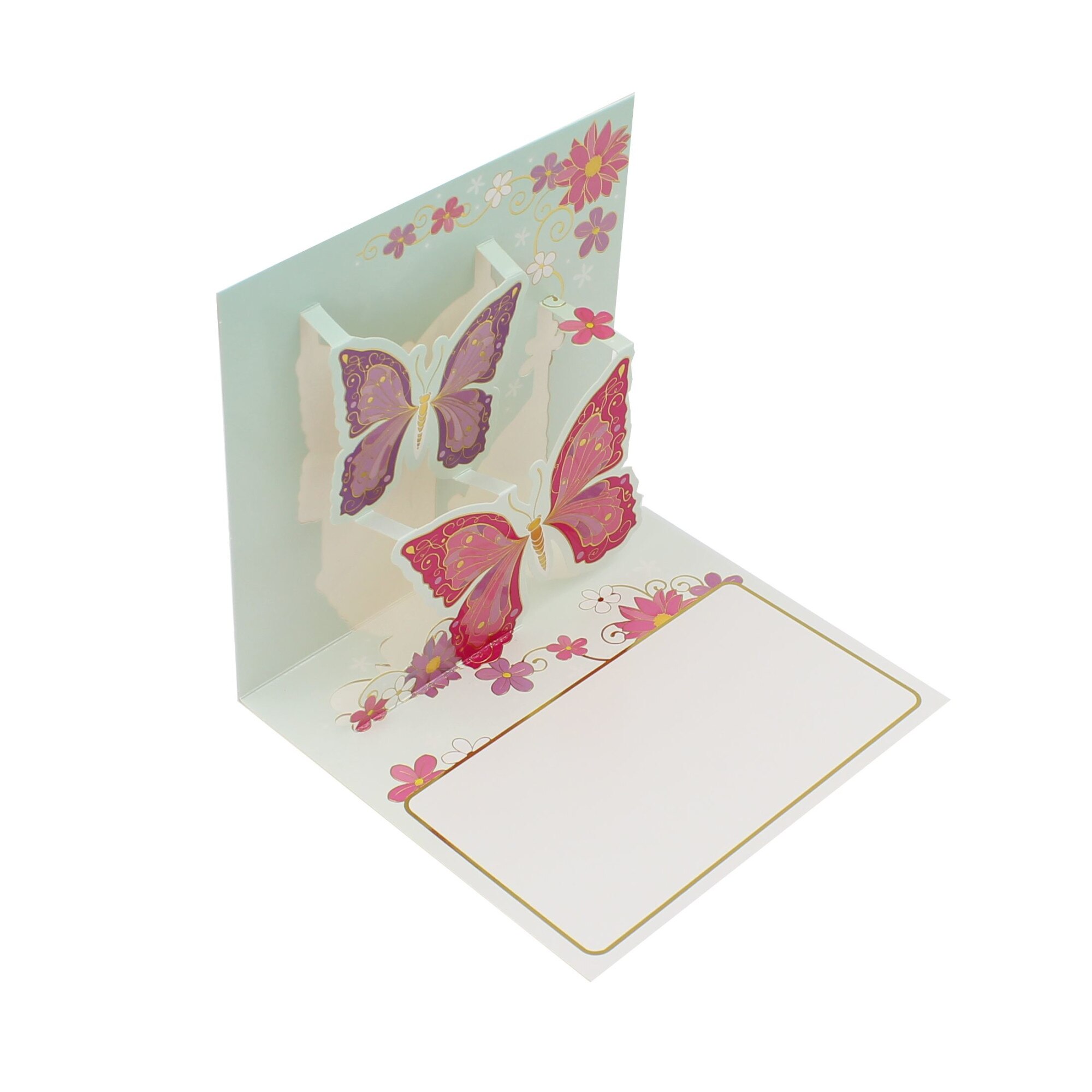Felicitare 3D Premium Pop-up Butterflies
