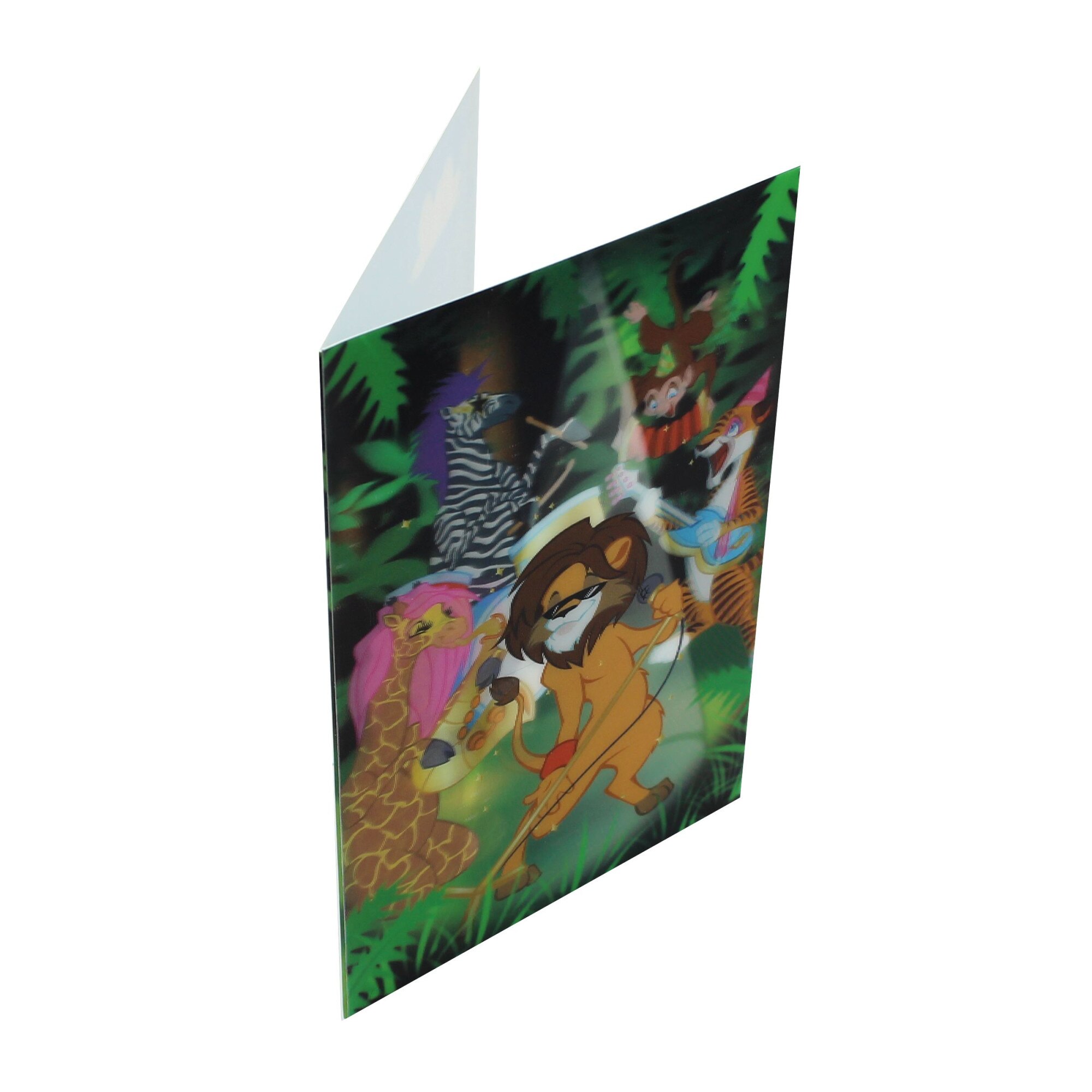 Felicitare 3D Premium Jungle Jam