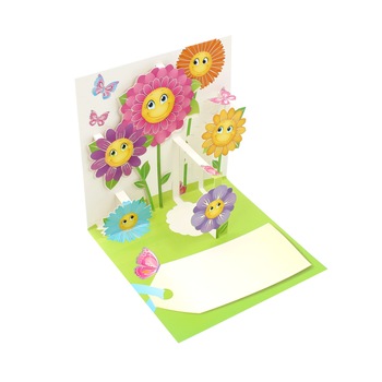 Felicitare 3D Premium Pop-up Fleurs Felicitare 3D Premium Pop-up Fleurs