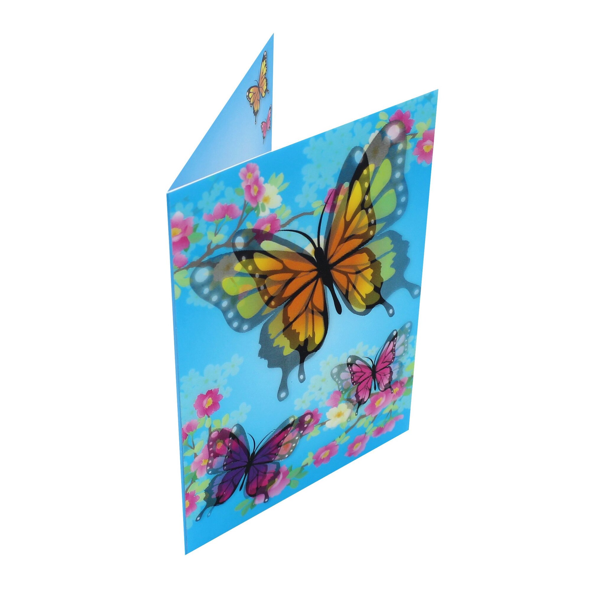 Felicitare 3D Premium Bright Butterflies