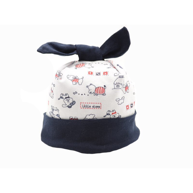 Caciula pentru baieti Mic Pitic C8BL, Bleumarin, 38 cm