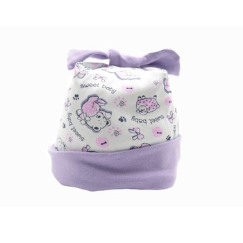 Caciula pentru fete Mic Pitic C11MV, Mov, 40 cm Caciula pentru fete Mic Pitic C11MV, Mov, 40 cm