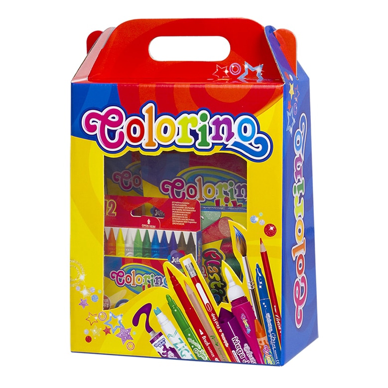 Set de scoala Colorino - creioane colorate, creioane cerate, carioci, plastilina