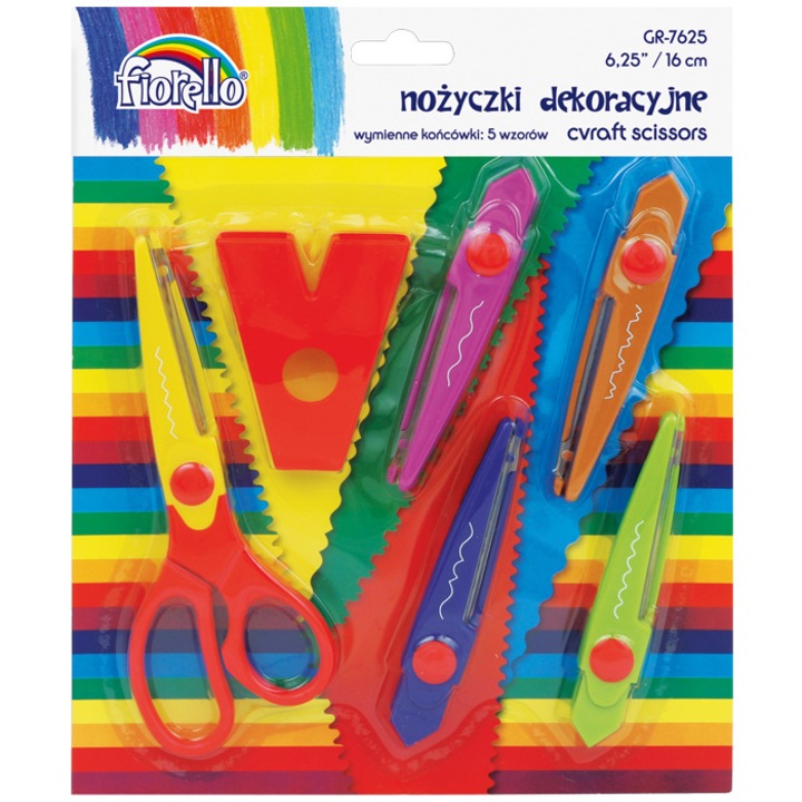 Set 6 foarfeci Fiorello decorative 16 cm