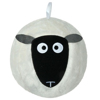 Minge pufoasa, Zola®, model oita, alb/negru, 22 cm Minge pufoasa, Zola®, model oita, alb/negru, 22 cm