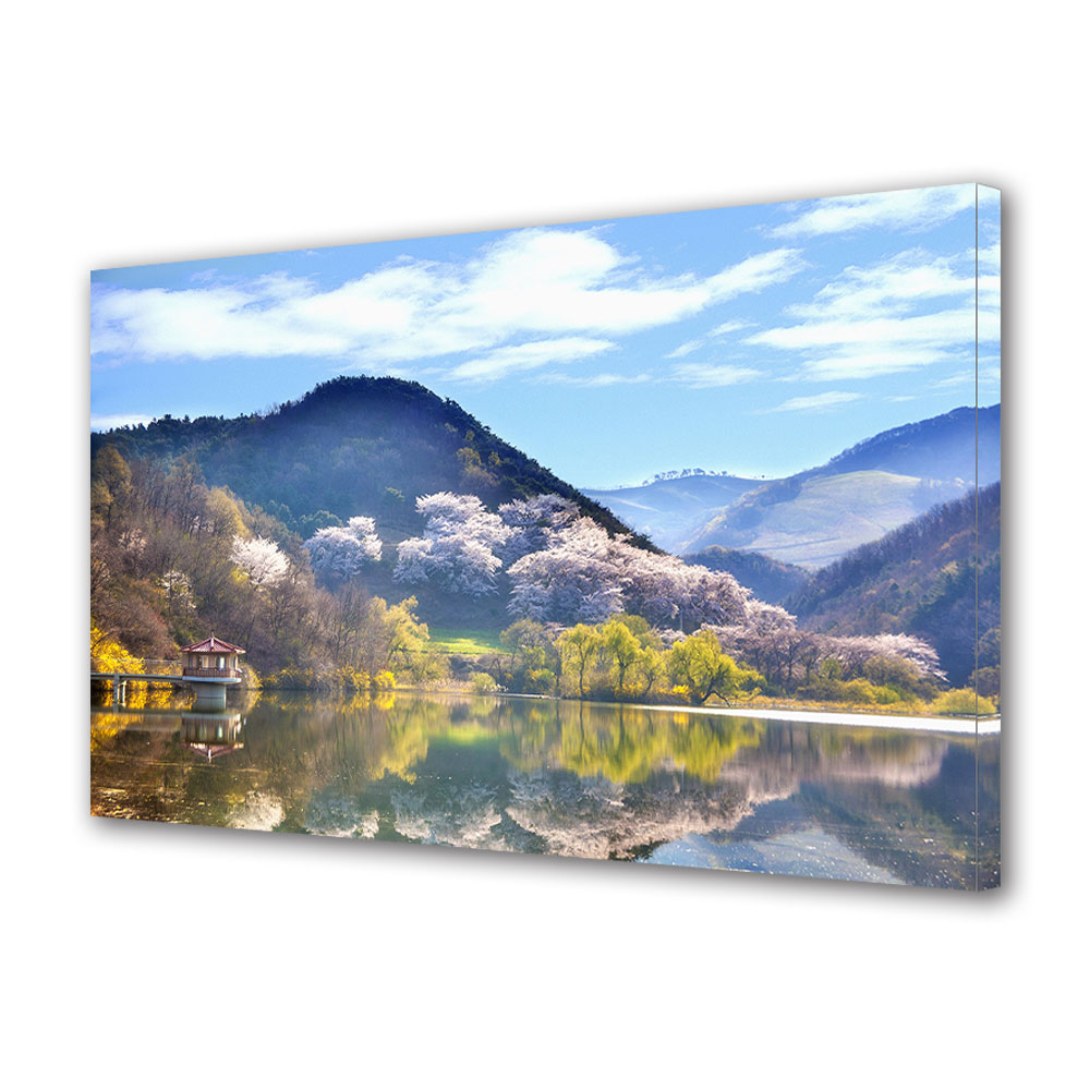 Tablou Canvas Luminos in intuneric VarioView LED, Toamna, Vegetatie pe dealuri, 30 x 45 cm