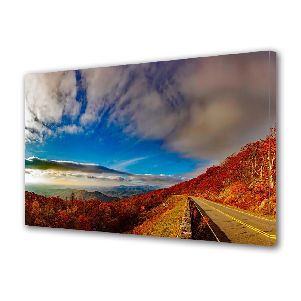 Tablou Canvas Luminos in intuneric VarioView LED, Toamna, Nori de vreme buna, 30 x 45 cm