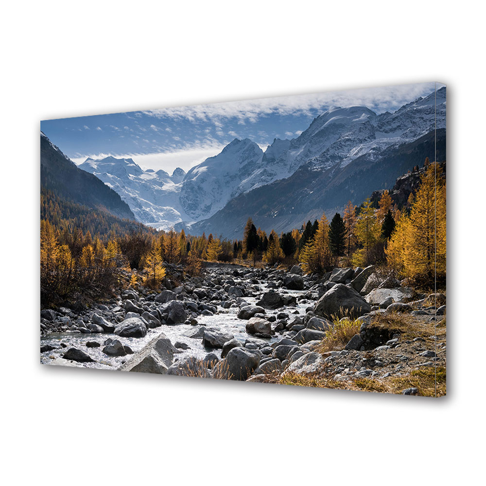 Tablou Canvas Luminos in intuneric VarioView LED, Toamna, Albia raului, 30 x 45 cm