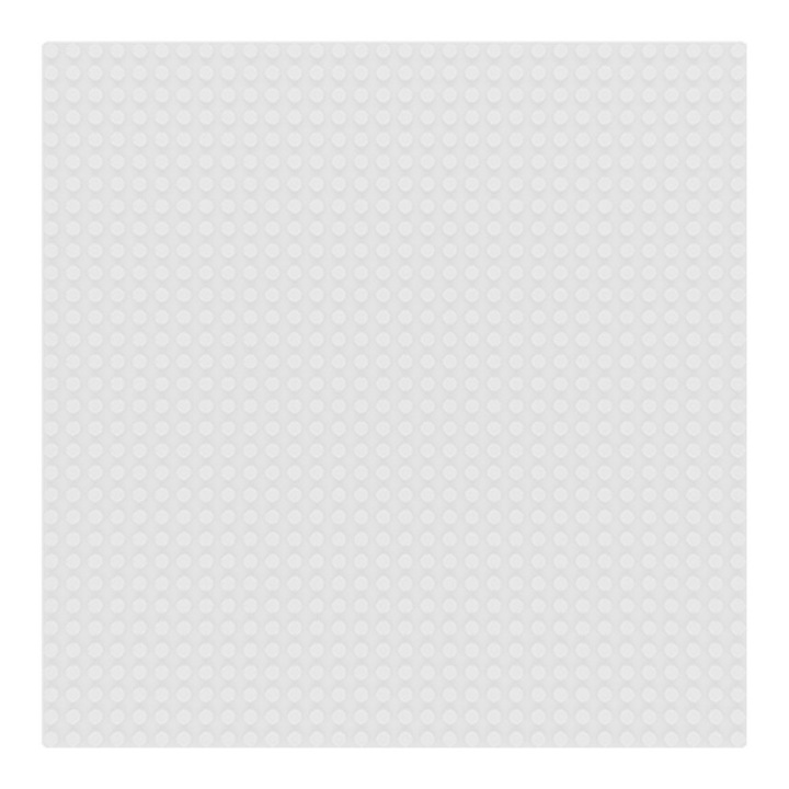 Sluban 25×25 cm-es alaplap építőjátékokhoz - fehér