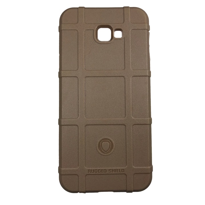 Husa compatibila cu Samsung Galaxy J4 Plus, Rugged Shield, policarbonat, Antishock, Maro