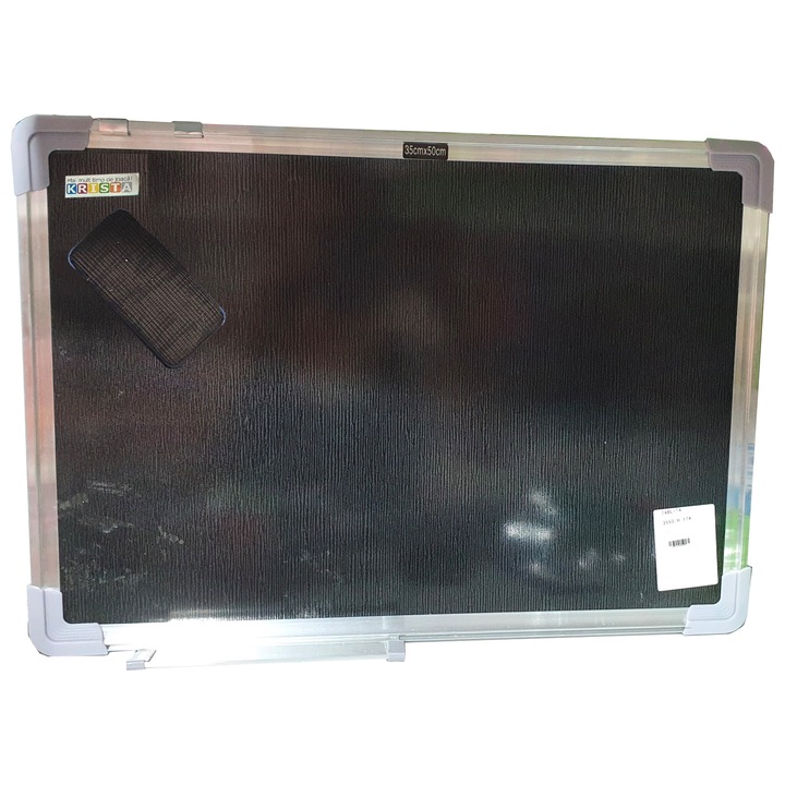 Tabla magnetica de scris, neagra, 35 x 50 cm - Krista®