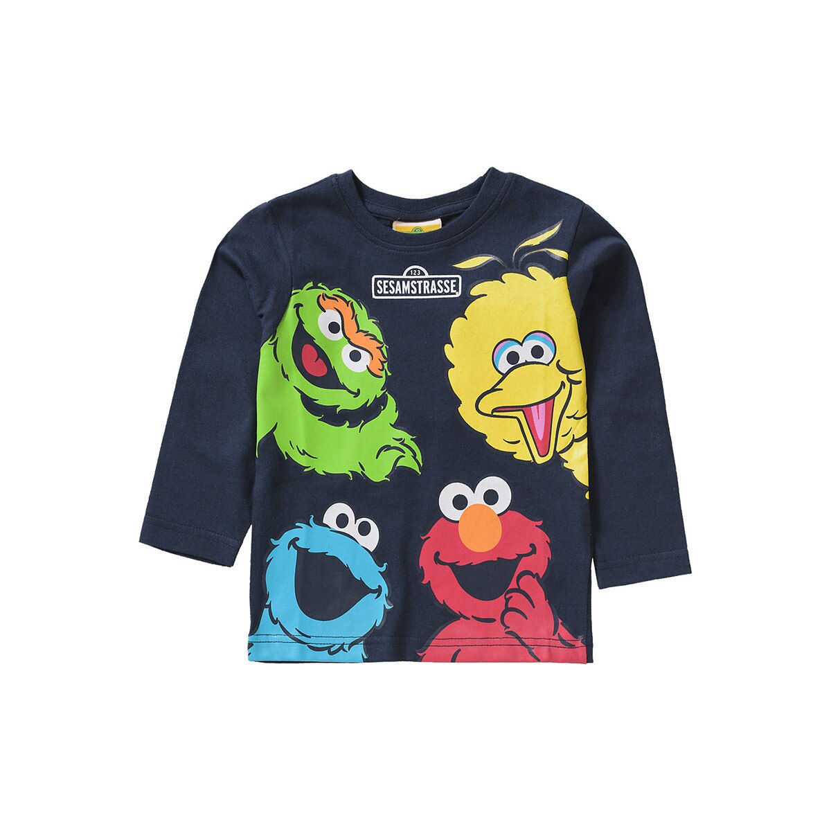 Bluza cu imprimeu baieti, Sesam Strasse , bleumarin, 92/98 cm, 18-26 luni