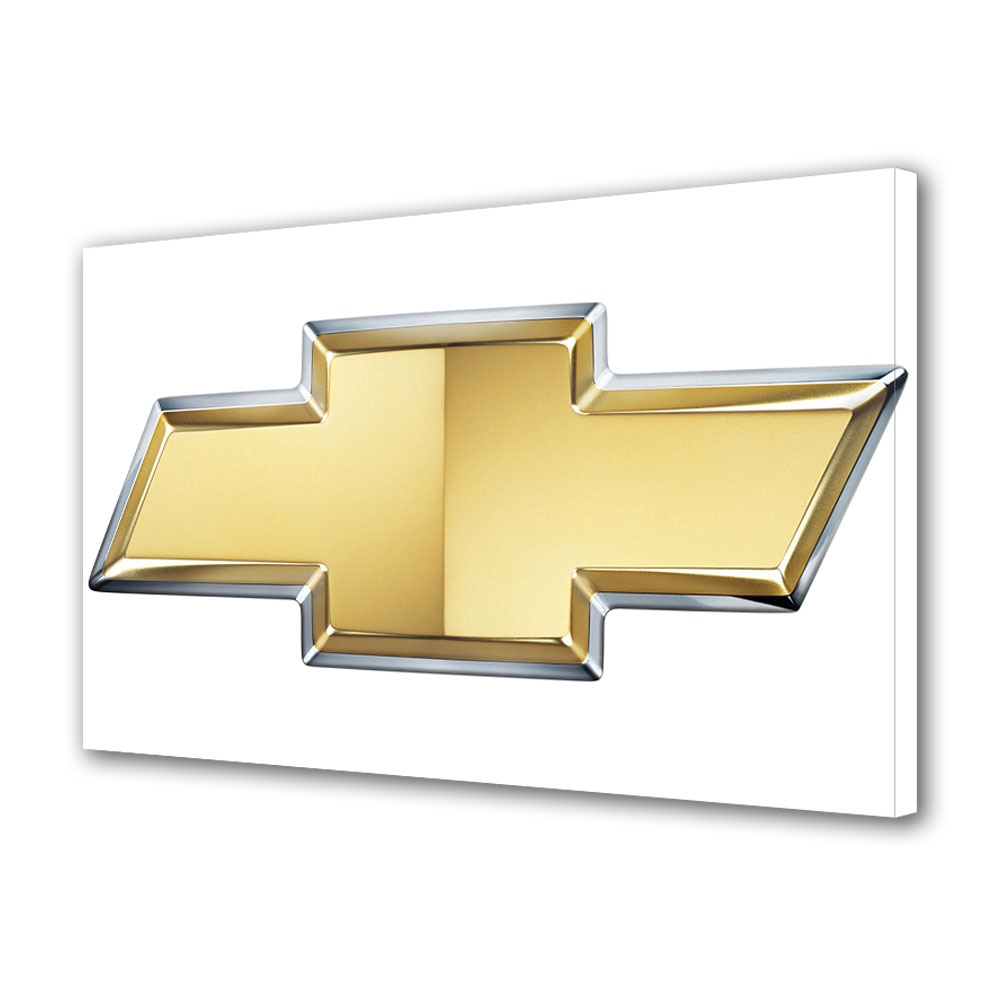 Tablou Canvas Luminos in intuneric VarioView LED, Auto Moto, Chevrolet Logo, 30 x 45 cm